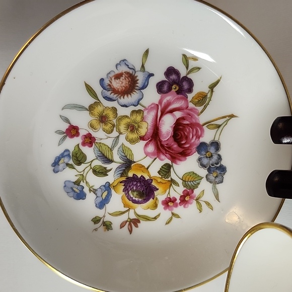 Vintage Royal worcester bone China teabag holder /coasters/ Toothpick Holder - Picture 3 of 6